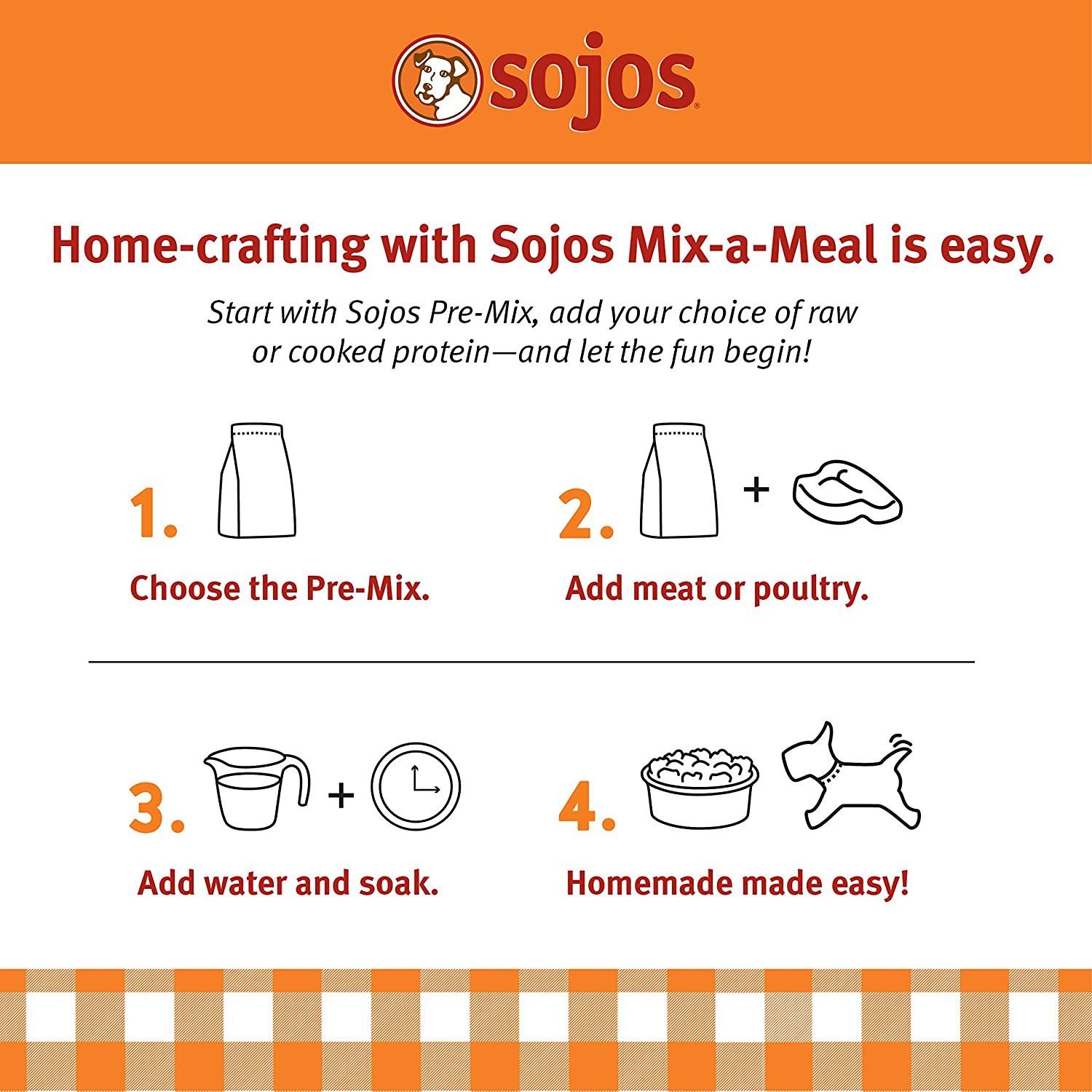 Sojos Mix-A-Meal Pre-Mix Natural Dehydrated Dog Food