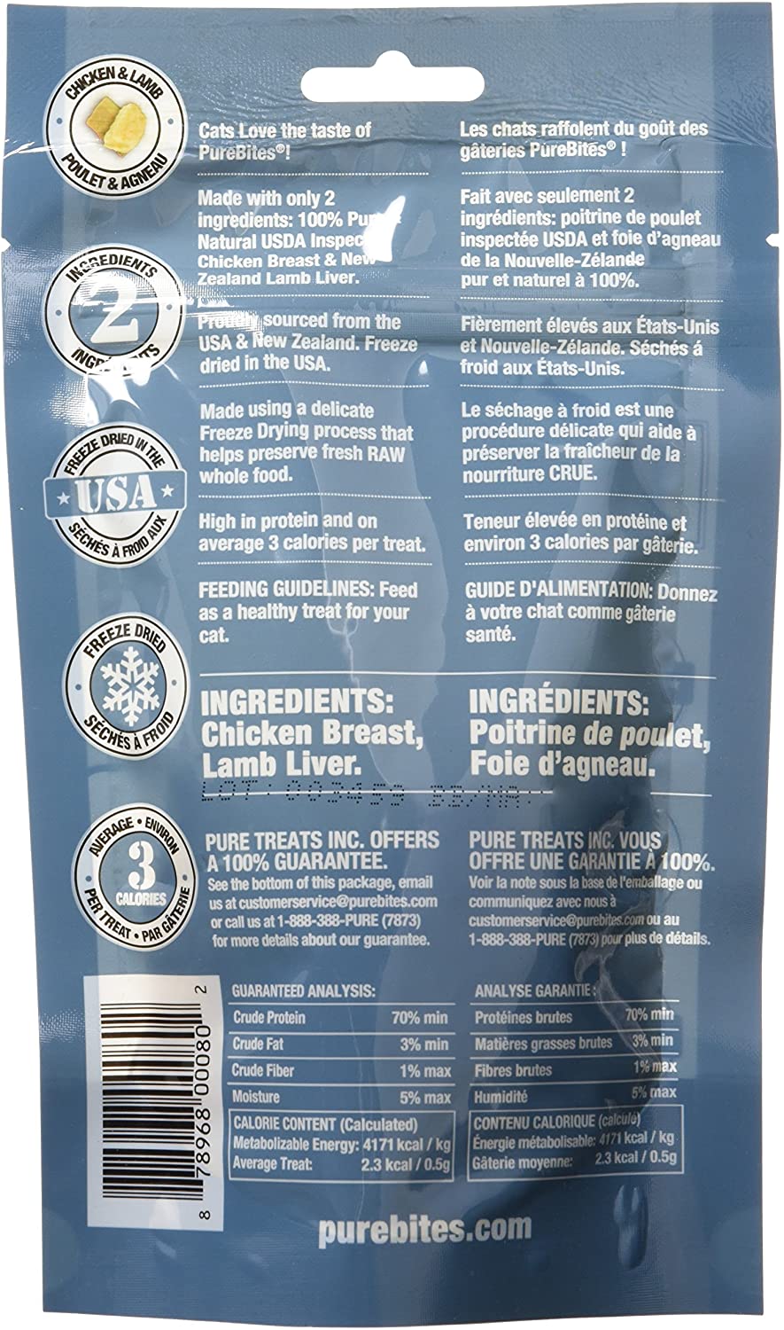 PureBites Freeze Dried RAW Cat Treats, Value Size