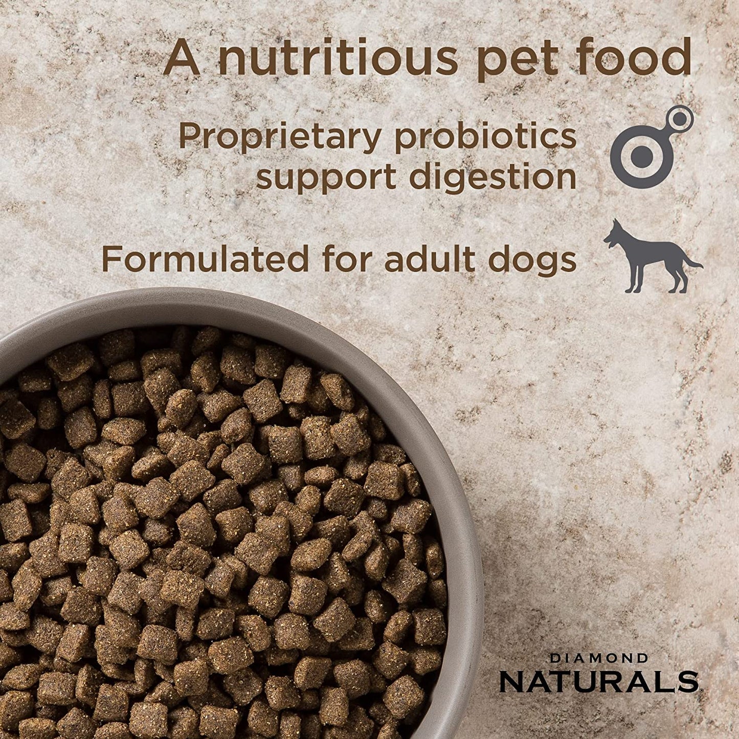 DIAMOND NATURALS Premium Formulas Dry Dog Food for Adult Dogs Made with Real Meat Protein, Superfoods, Probiotics and Antioxidants for Supporting Overall Health in Dogs