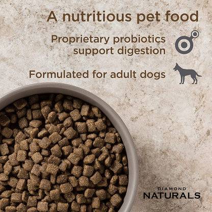 DIAMOND NATURALS Premium Formulas Dry Dog Food for Adult Dogs Made with Real Meat Protein, Superfoods, Probiotics and Antioxidants for Supporting Overall Health in Dogs