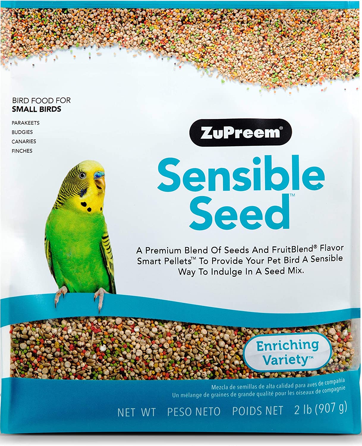 ZuPreem Sensible Seed Bird Food for Small Birds, 2 lbs.