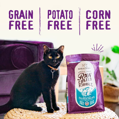 Stella & Chewy’s Raw Coated Premium Kibble Cat Food – Grain Free, Protein Rich Meals, Dry Food for Cats & Kittens