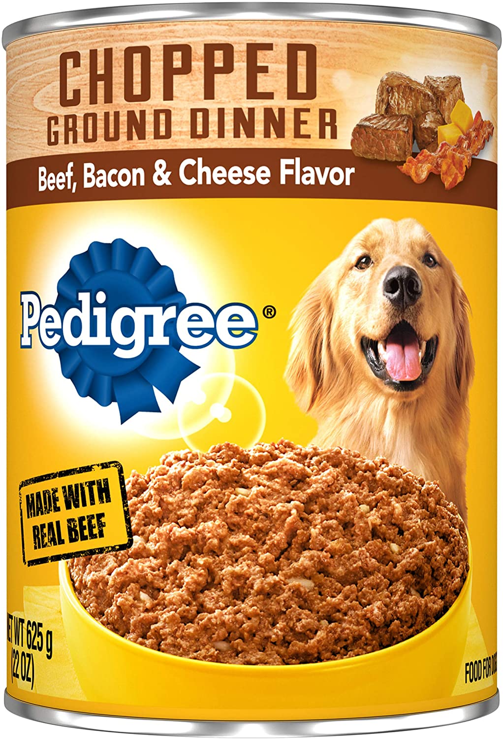 Pedigree Chopped Ground Dinner Wet Dog Food, 22 oz. Cans (Pack of 12)