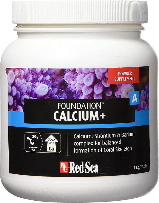Red Sea Fish Pharm ARE22017 Reef Foundation Calcium/Strontium Supplement-A for Aquarium, 1kg