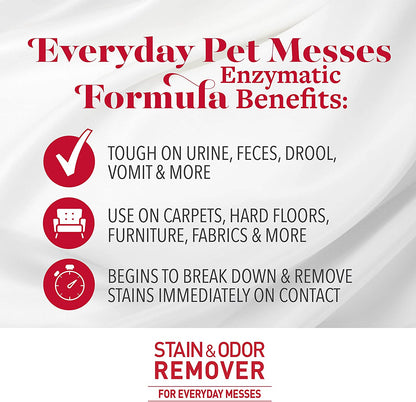 Nature's Miracle Dog Stain and Odor Remover, Safe for Your Pets & Home