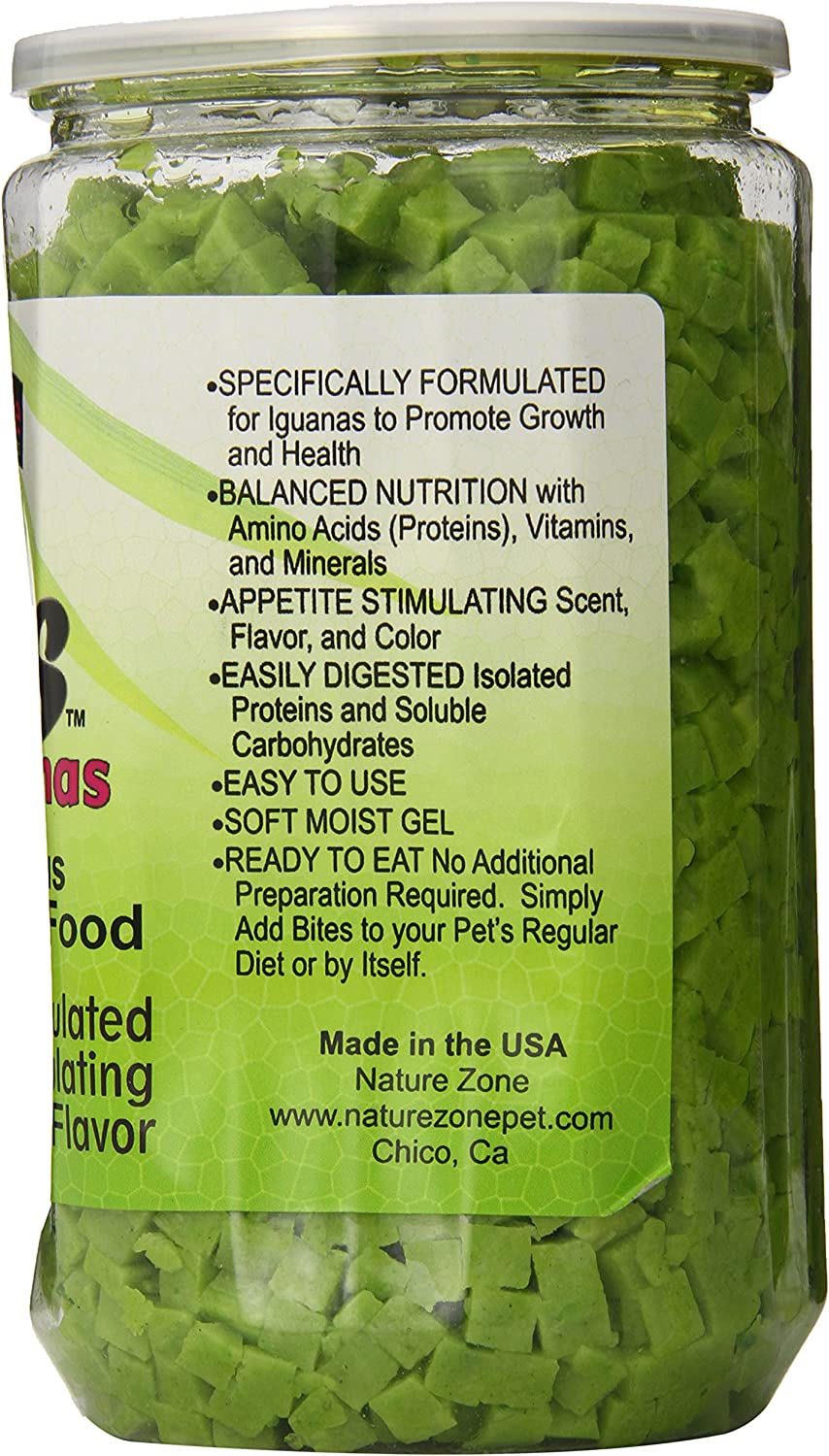 Nature Zone Bites For Iguanas, Soft Moist Food, 24-Ounce