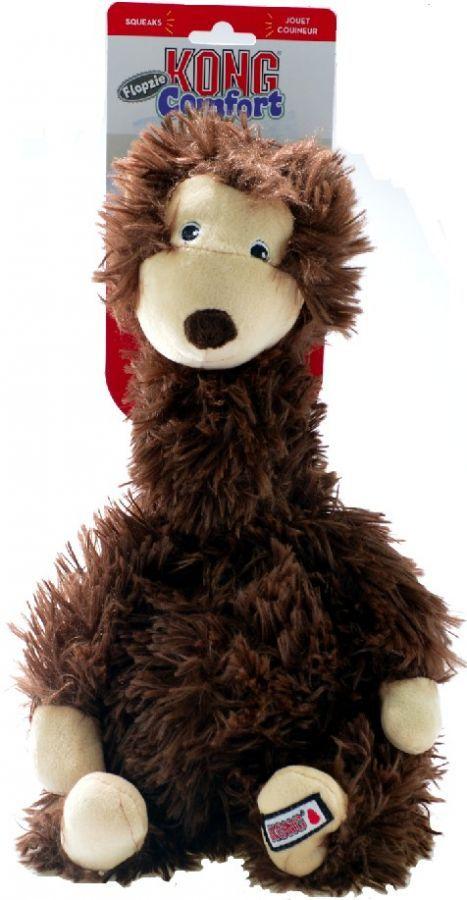 KONG Comfort Flopzie Plush Dog Toy - Monkey