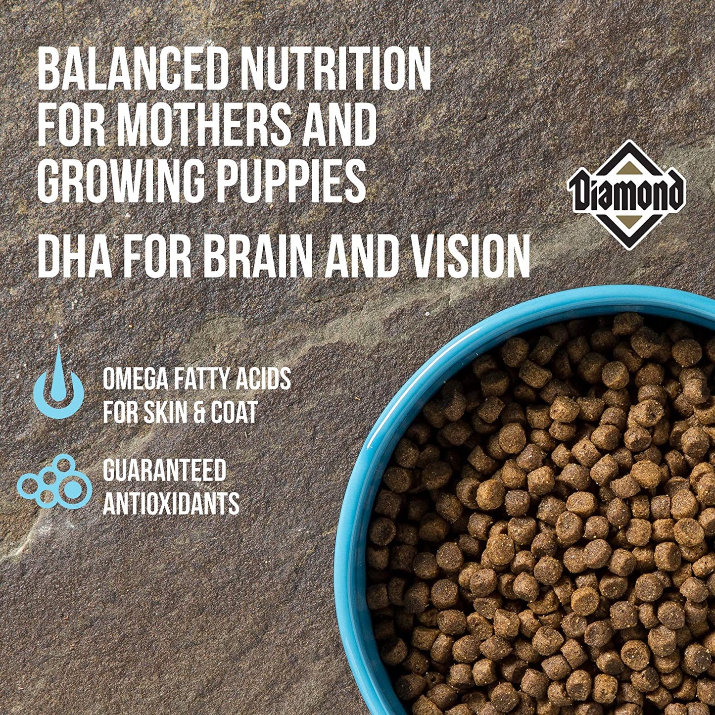 Diamond Premium Puppy Complete and Balanced Dry Dog Food Formula Protein, and Probiotics