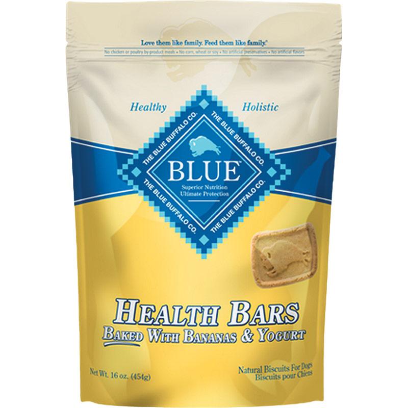 Blue Buffalo Health Bars for Dogs, Banana Yogurt, 16-ounce Bags (3 Pack)