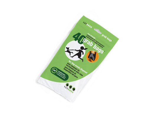 Dog Waste Grab Bag, 40 Count Per Pack (3 Pack)