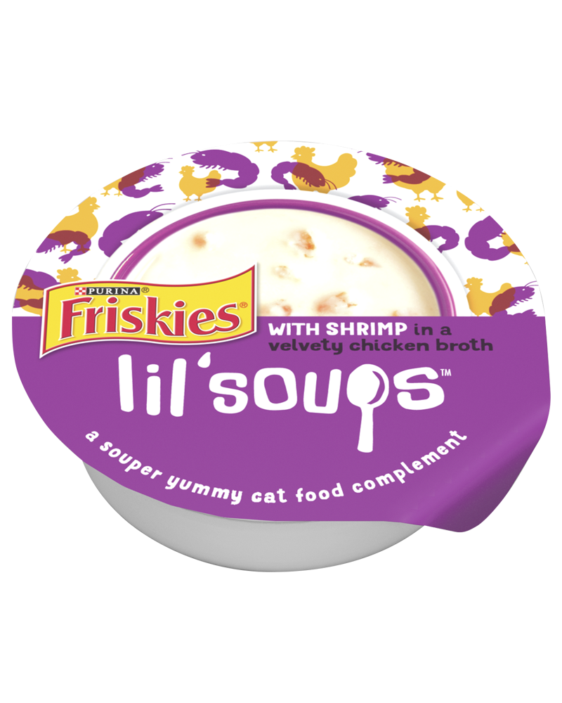 Lil Soups Shrimp Wet Cat Treat/Topper,  Friskies