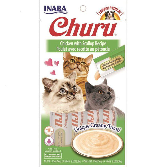 INABA Churu Tuna with Chicken Recipe Lickable Creamy Purée Cat Treats 48 Tubes